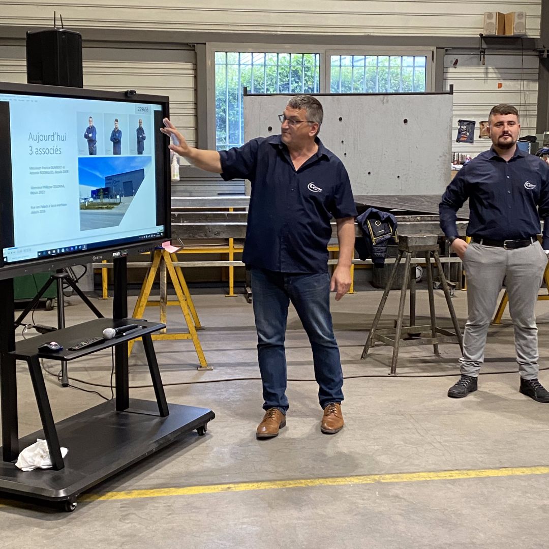 Photo de la soirée de mars 2023 de l'association Couëron Entreprises (chez Coyac)