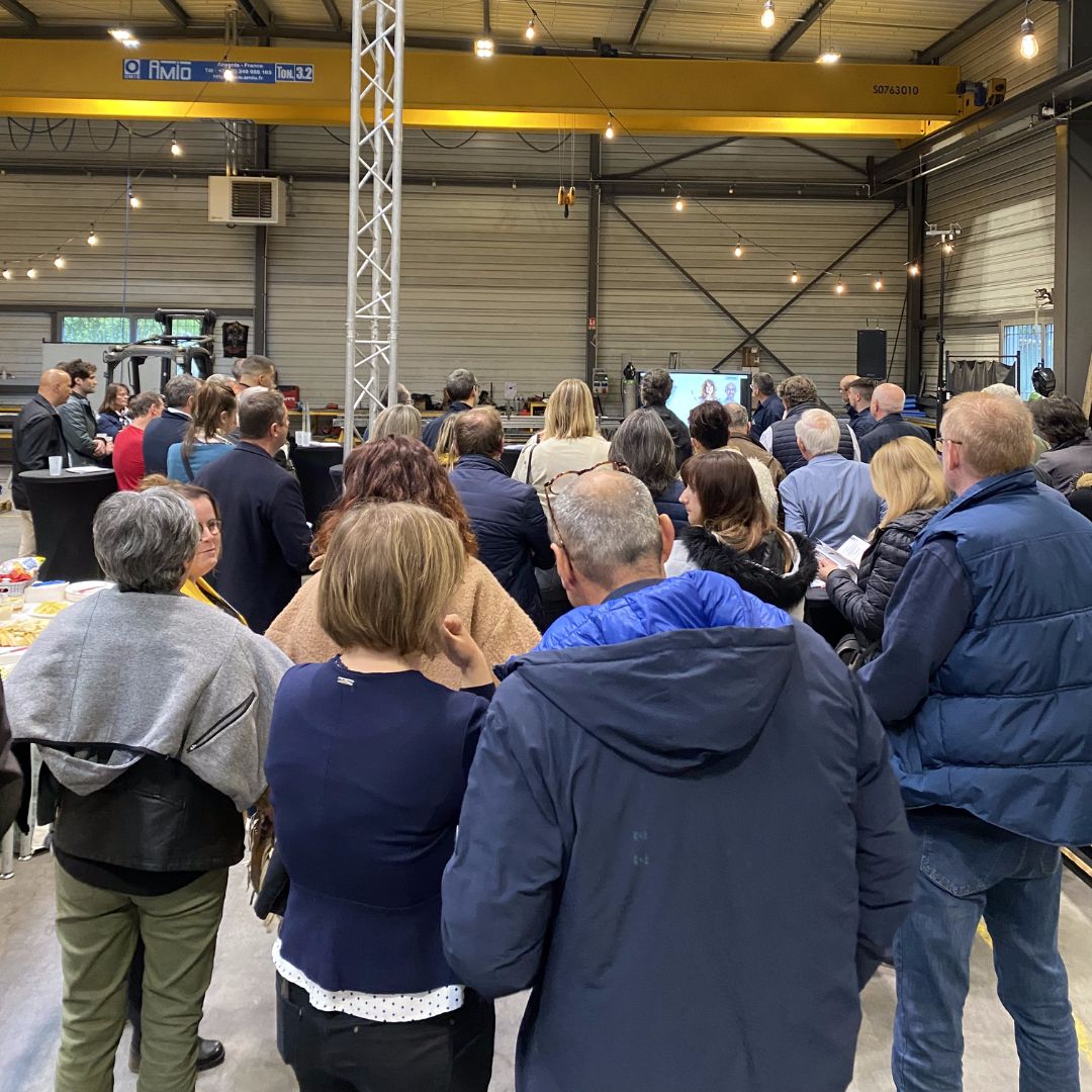 Photo de la soirée de mars 2023 de l'association Couëron Entreprises (chez Coyac)